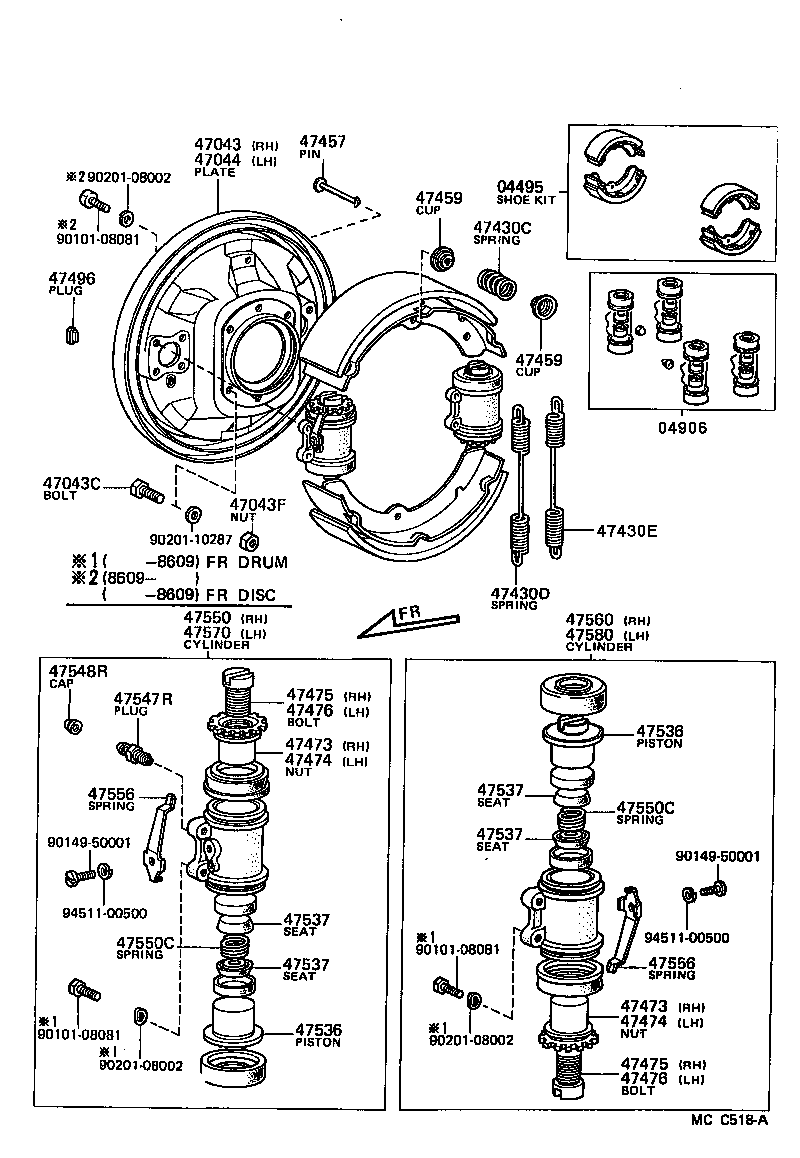04906-25060 CUP KIT, REAR WHEEL CYLINDER product image