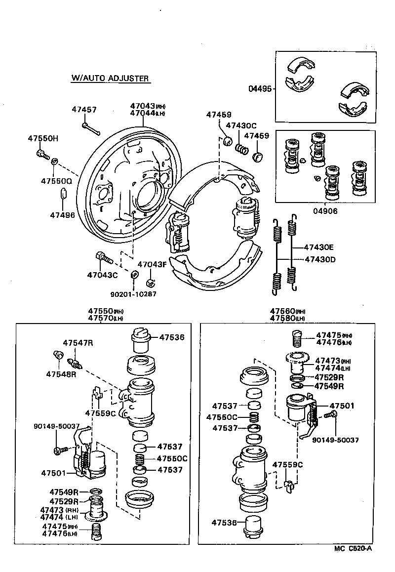 04906-25060 CUP KIT, REAR WHEEL CYLINDER product image