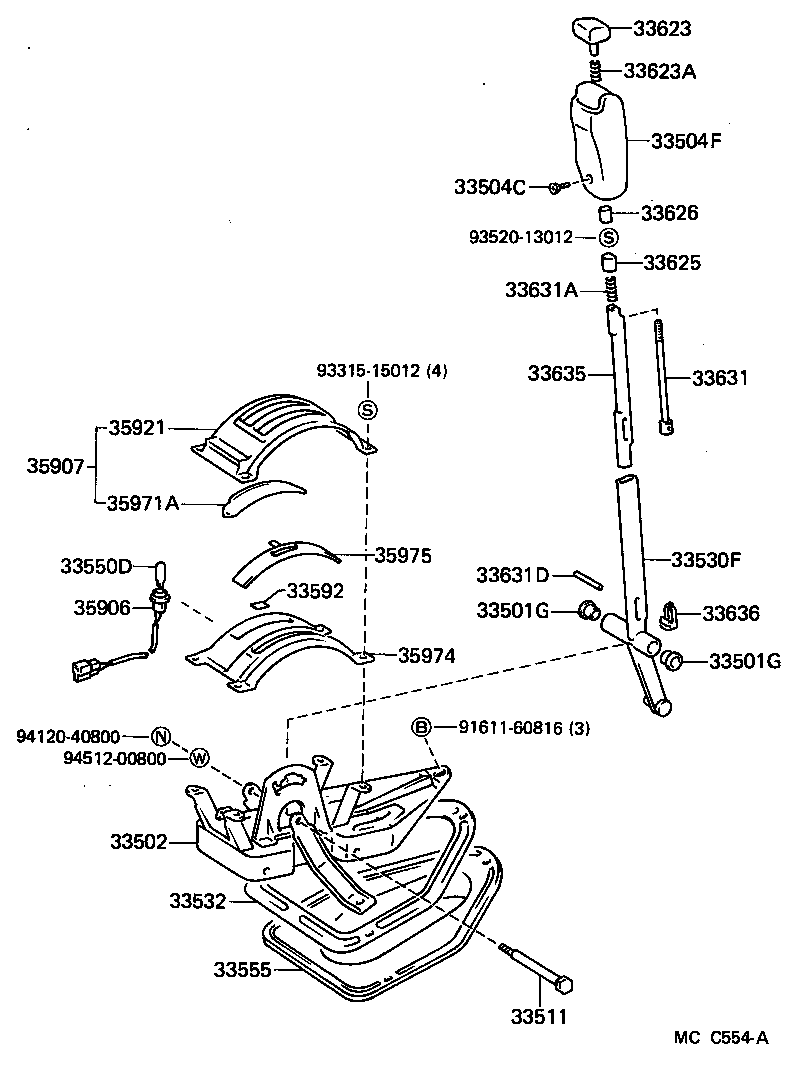 33642-25010 LEVER, GEAR SELECTING, NO.2 product image