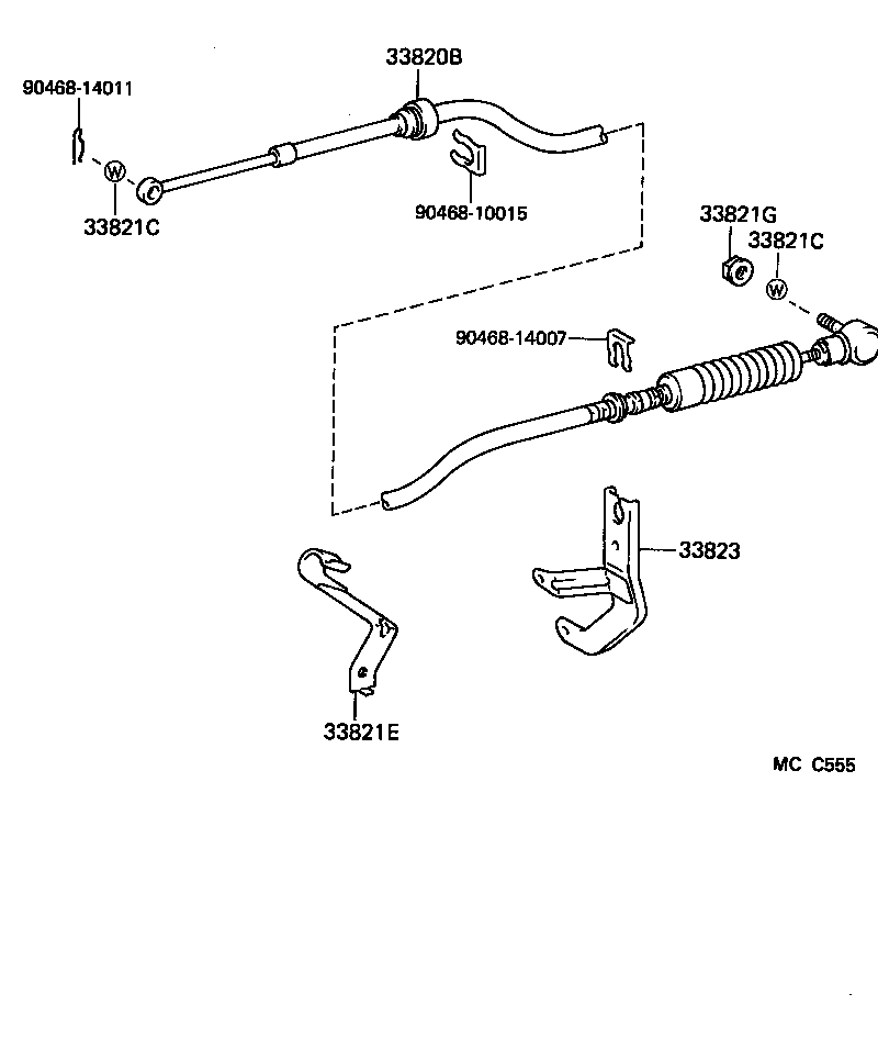 33642-25010 LEVER, GEAR SELECTING, NO.2 product image
