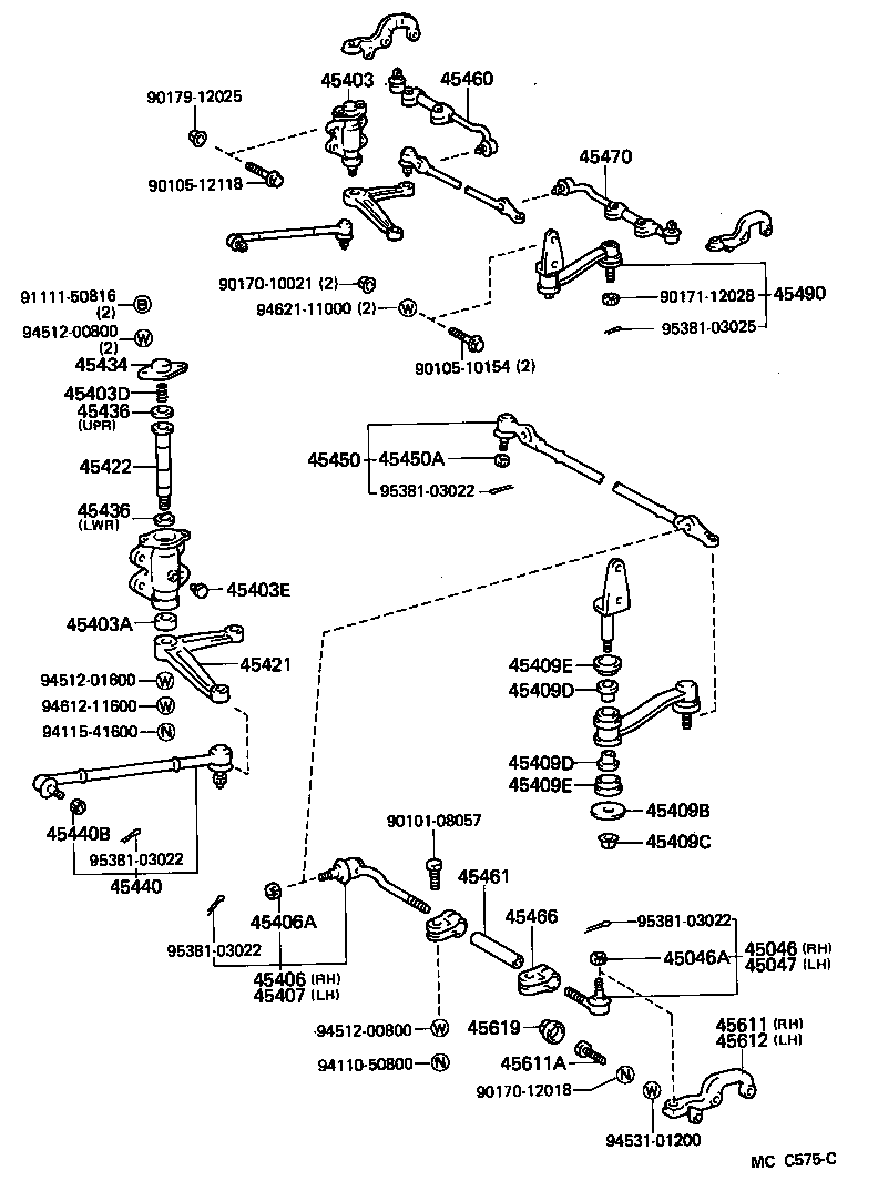 04445-25030 GASKET KIT, POWER STEERING GEAR(FOR RECIRCULATING BALL) product image