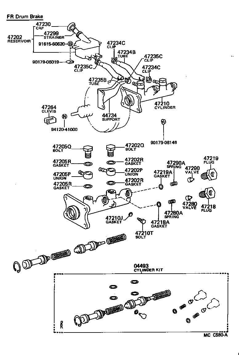 47218-26040 PLUG, MASTER CYLINDER FLUID OUTLET product image