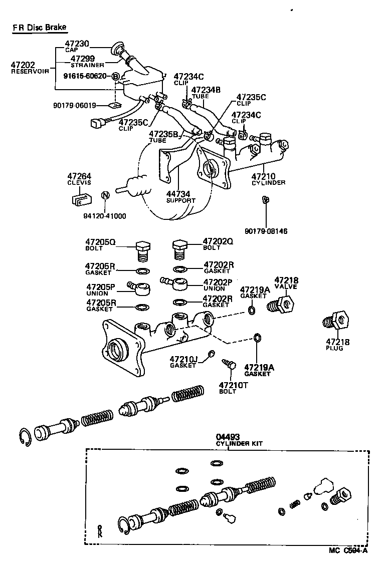 47218-26040 PLUG, MASTER CYLINDER FLUID OUTLET product image