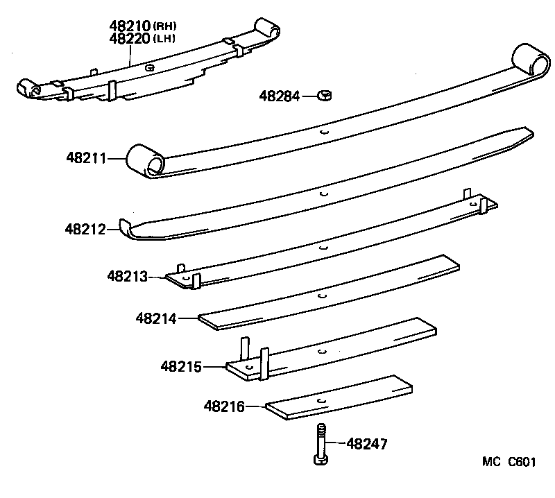 48481-26010 SEAT, REAR SPRING, UPPER product image