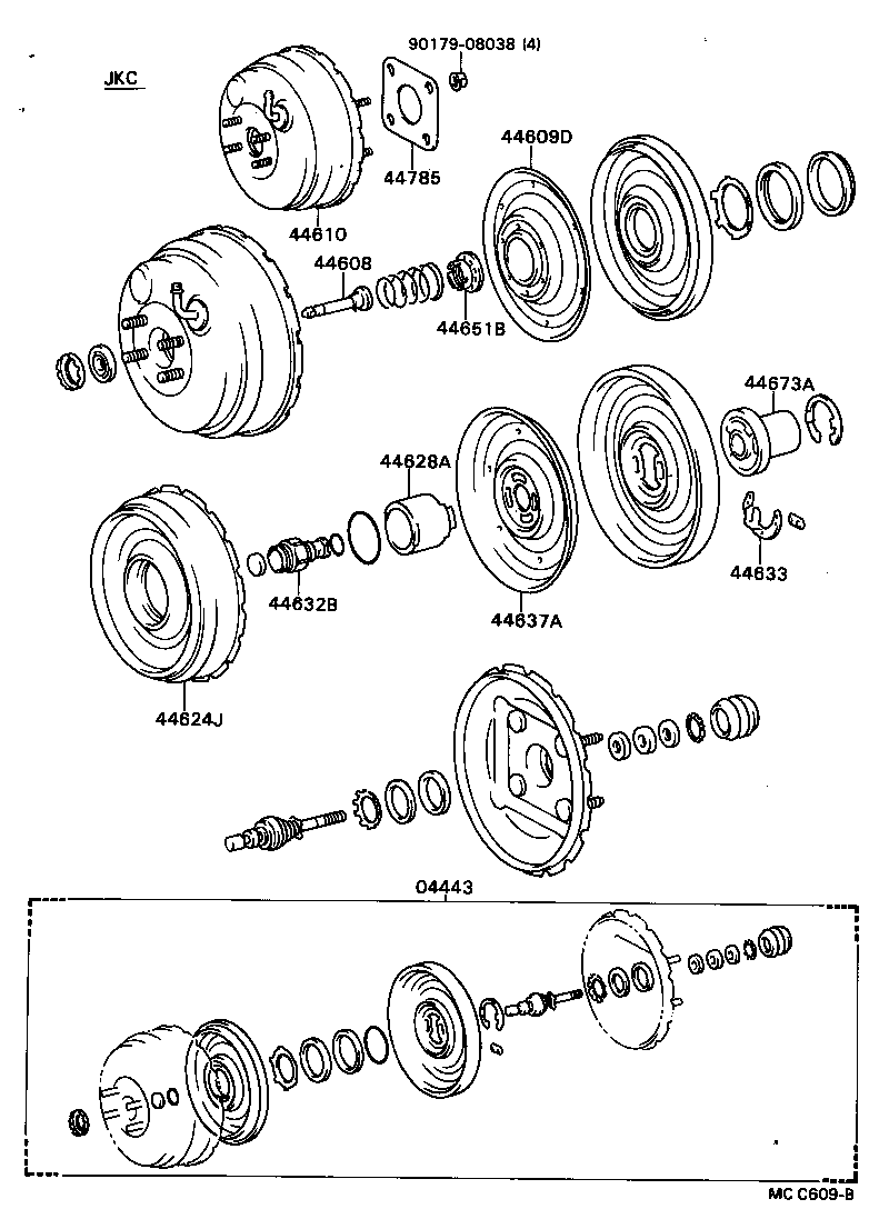 04443-22390 BOOSTER KIT, BRAKE product image