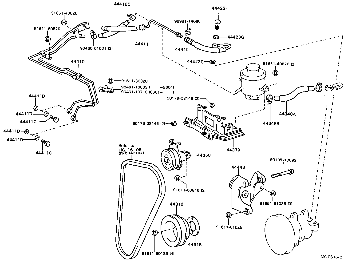 44459-36060 BRACKET, TUBE SUPPORT, NO.3 product image