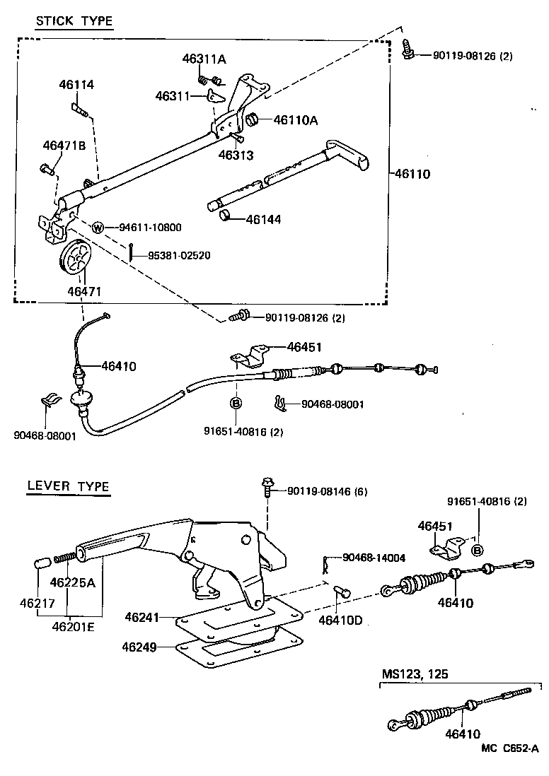 46266-30010 CUSHION, RELEASE ROD GUIDE INTERMEDIATE product image