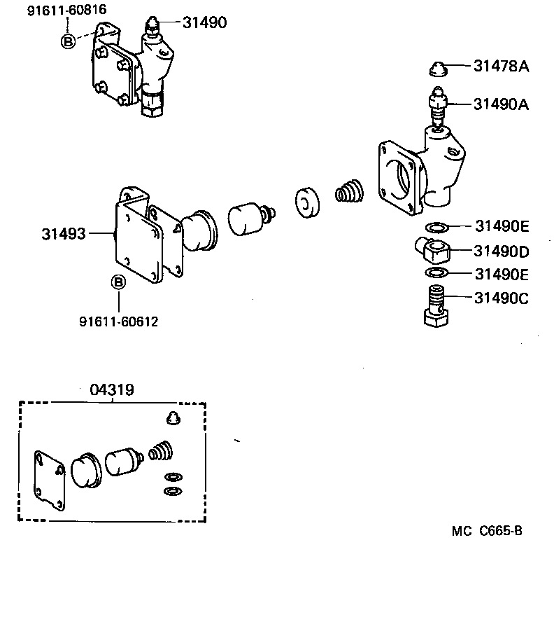 31301-27150 PEDAL SUB-ASSY, CLUTCH product image