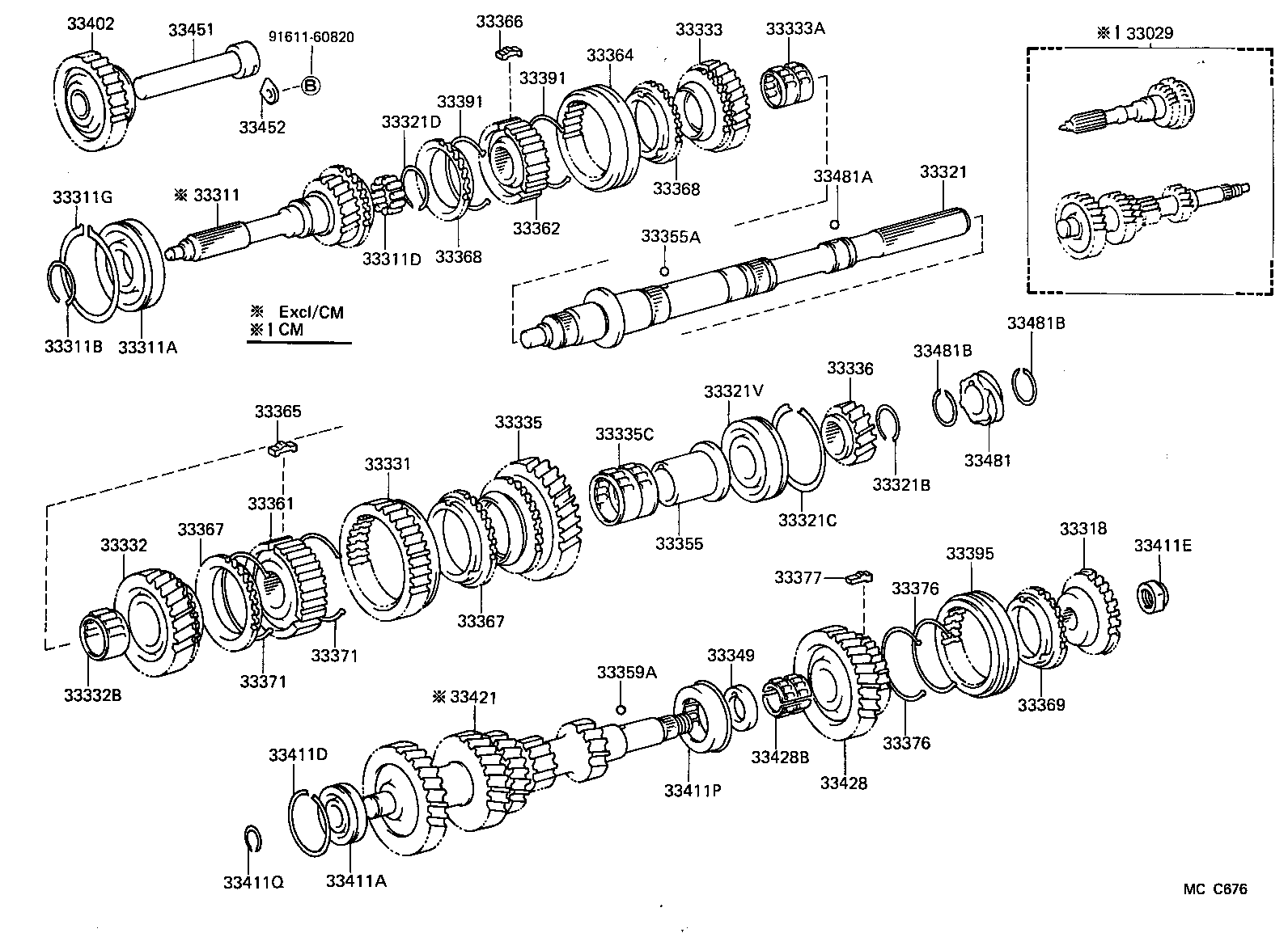33034-26030 GEAR, 3RD product image