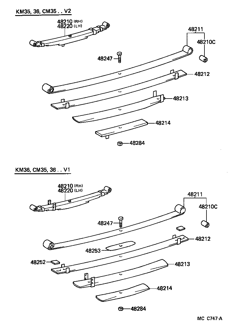 48203-27330 LEAF, REAR SPRING, NO.3 product image