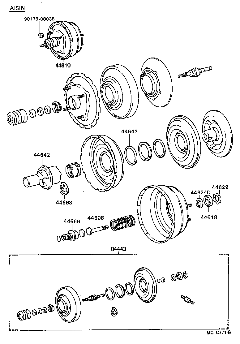 04443-27260 BOOSTER KIT, BRAKE product image