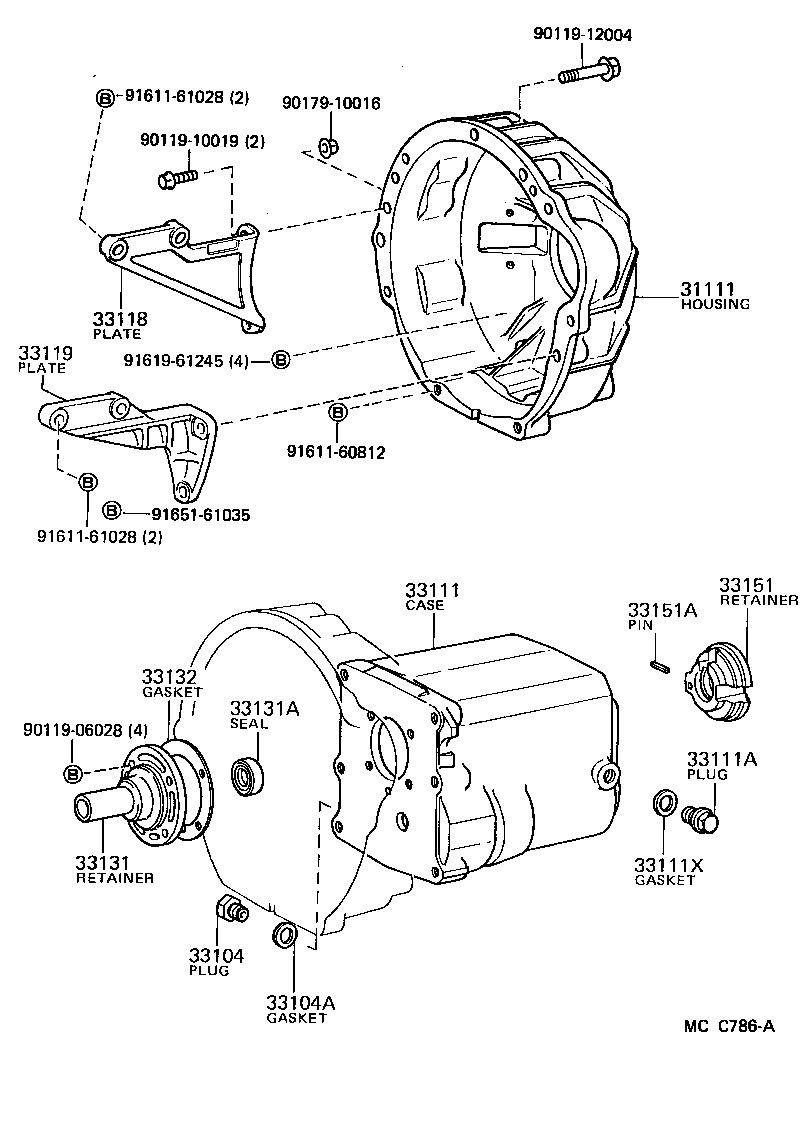 31111-27030 HOUSING, CLUTCH product image
