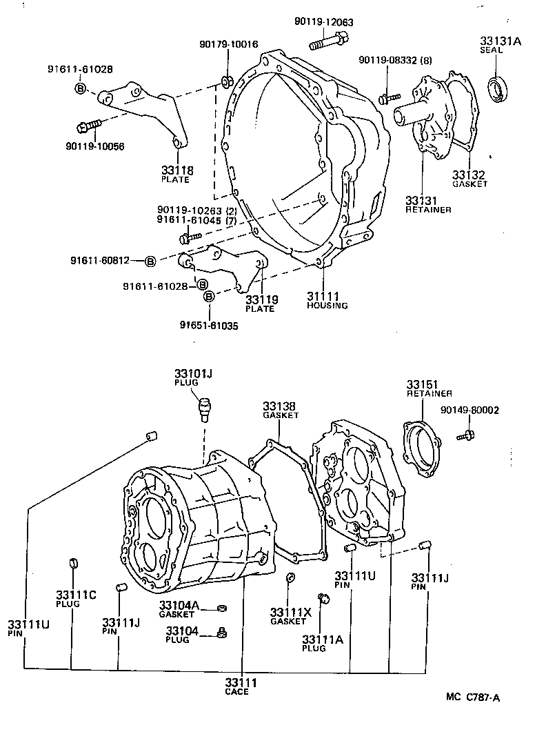 31111-27030 HOUSING, CLUTCH product image