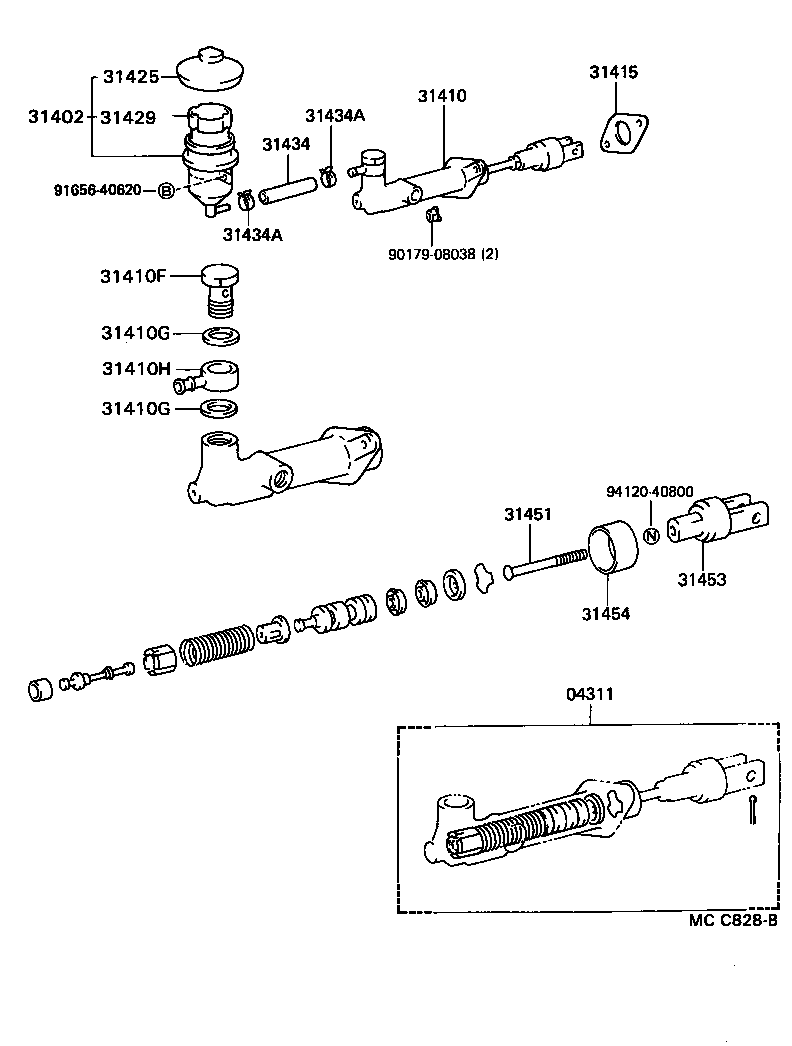 90445-14144 TUBE, CLUTCH RESERVOIR product image
