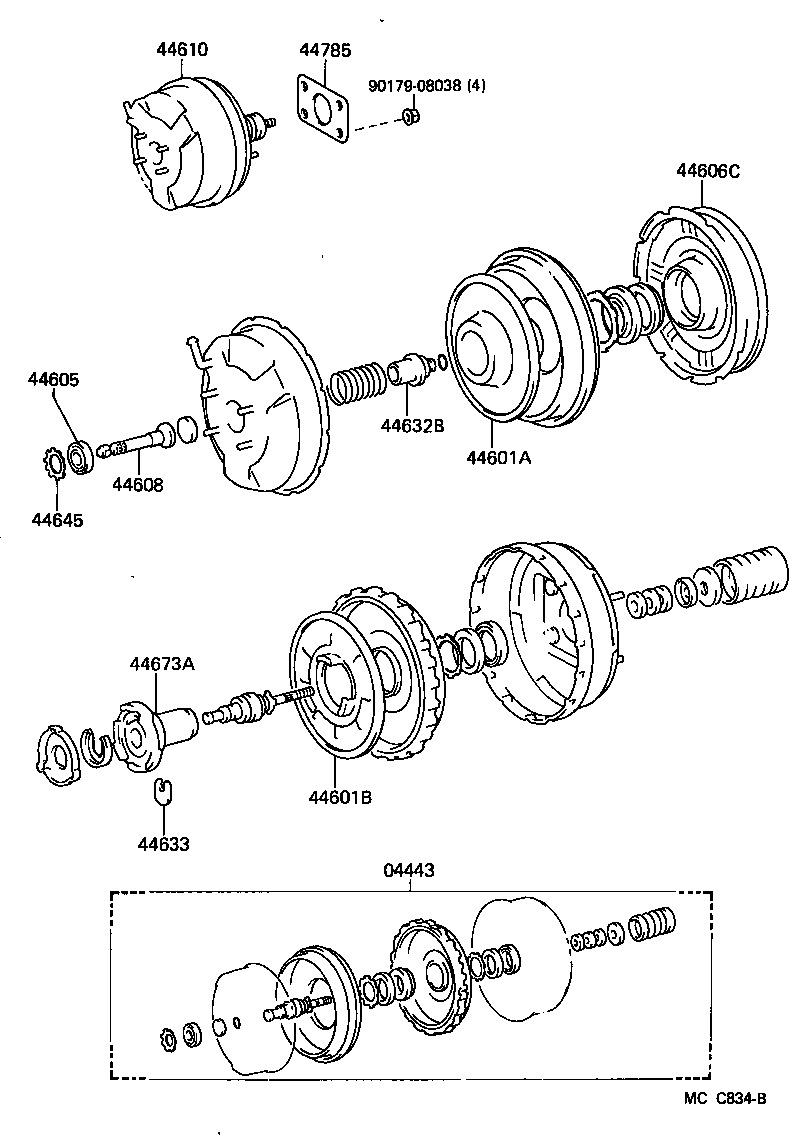 04443-26300 BOOSTER KIT, BRAKE product image