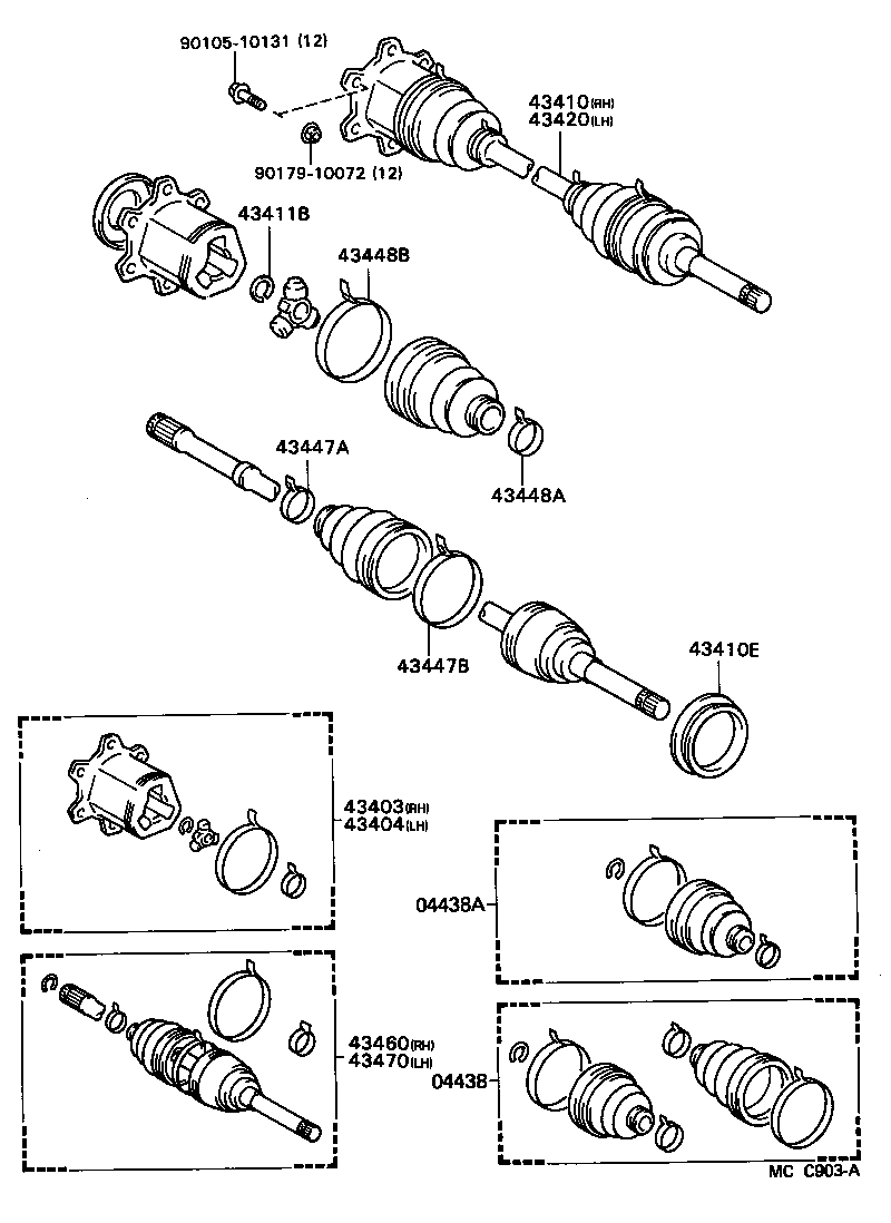 90304-76002 COVER, DUST (FOR FRONT DRIVE SHAFT) product image