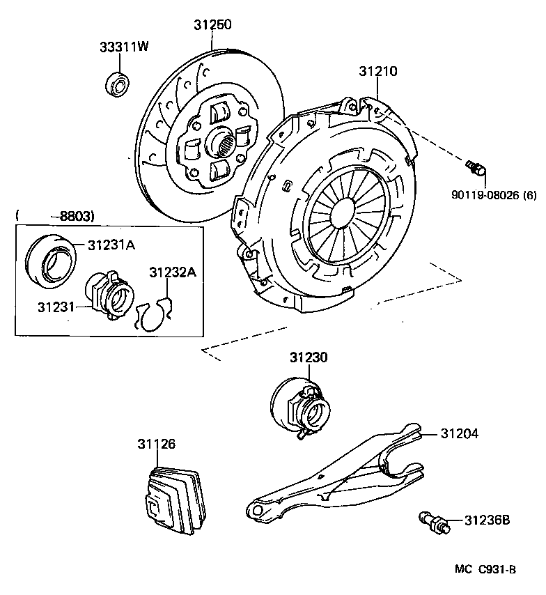 31231-60051 HUB, CLUTCH RELEASE BEARING product image