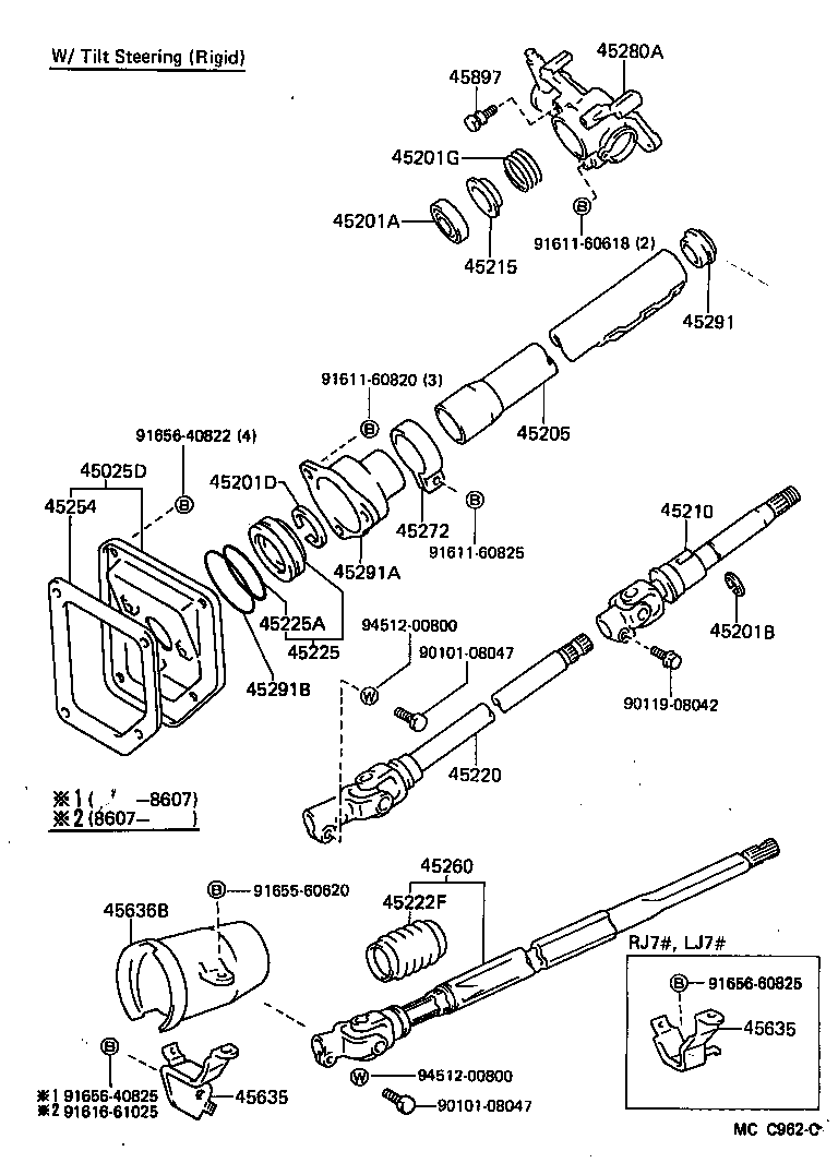 45025-60050 COVER SUB-ASSY, STEERING COLUMN HOLE, NO.1 product image