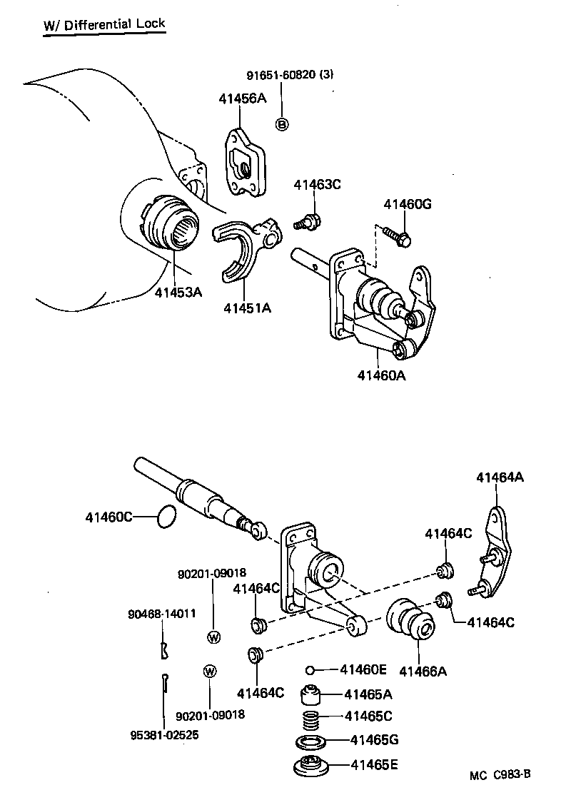 41101-60031 CARRIER SUB-ASSY, DIFFERENTIAL, FRONT product image