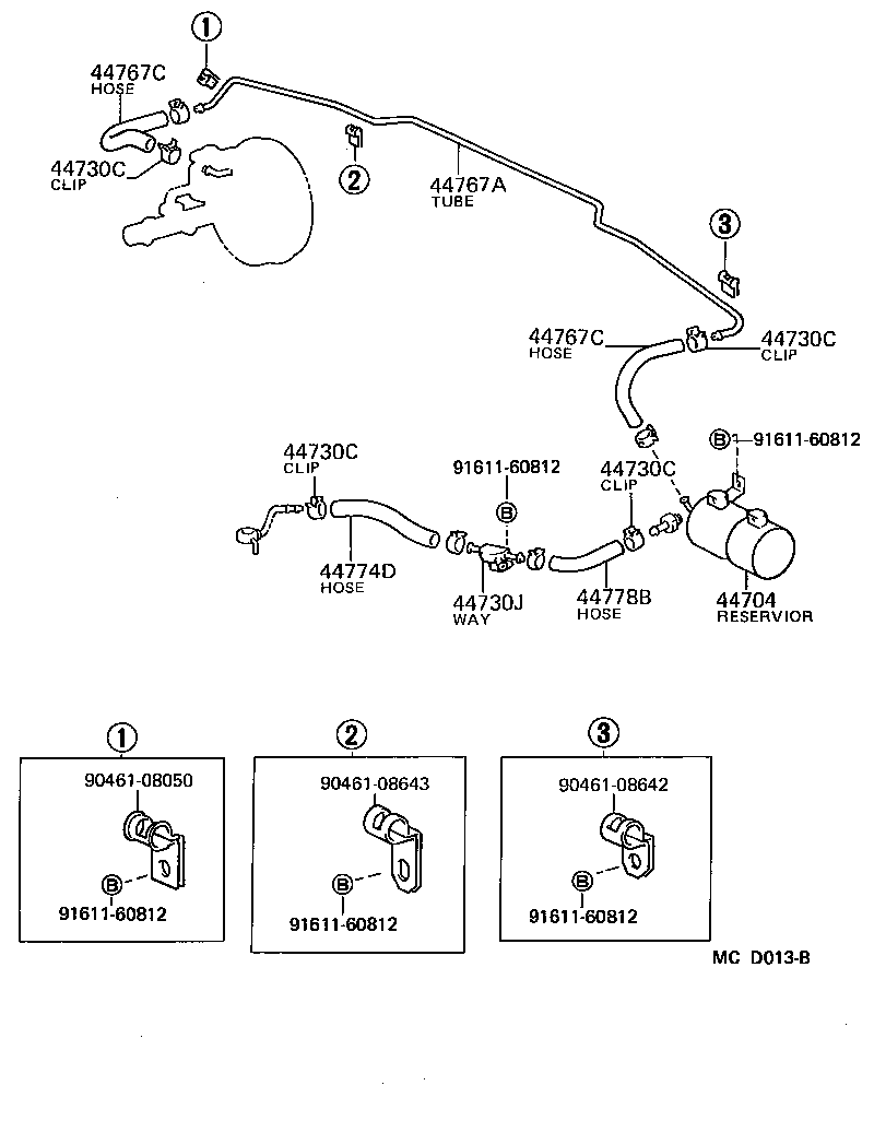 04443-60220 BOOSTER KIT, BRAKE product image