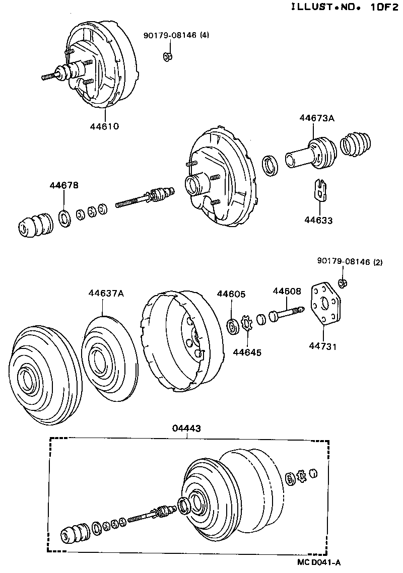 04443-36050 BOOSTER KIT, BRAKE product image