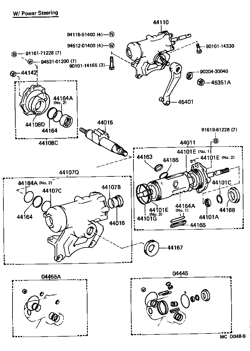 45046-57010 END SUB-ASSY, TIE ROD, RH product image