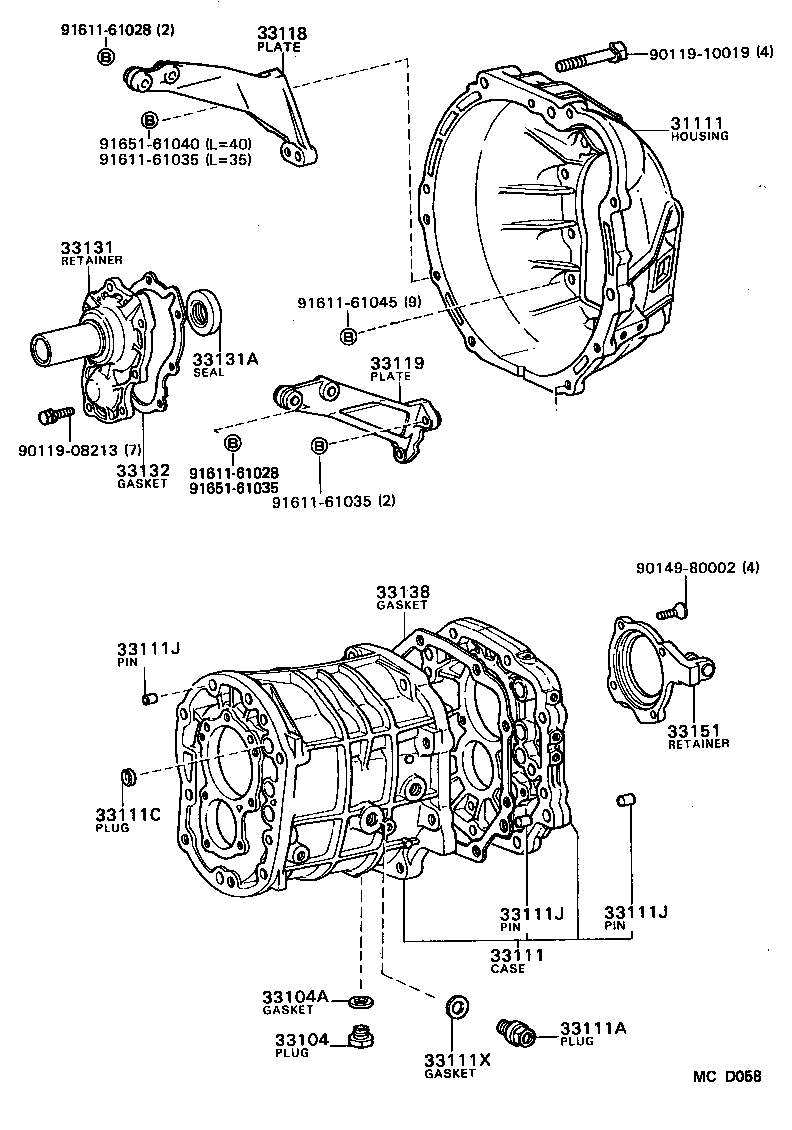 33119-14070 PLATE, STIFFENER, LH(MTM) product image