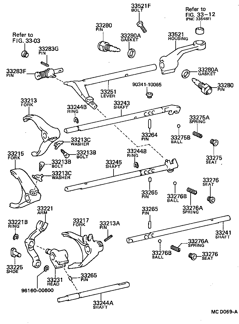 33211-35030 FORK, REVERSE SHIFT product image