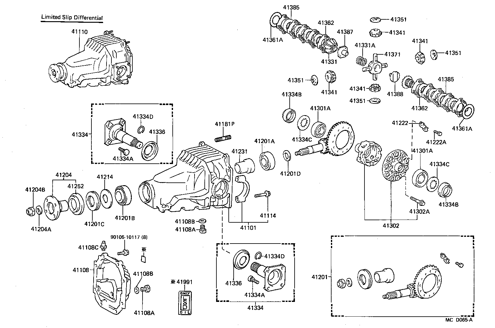 41181-14040 COVER SUB-ASSY, REAR DIFFERENTIAL CARRIER product image