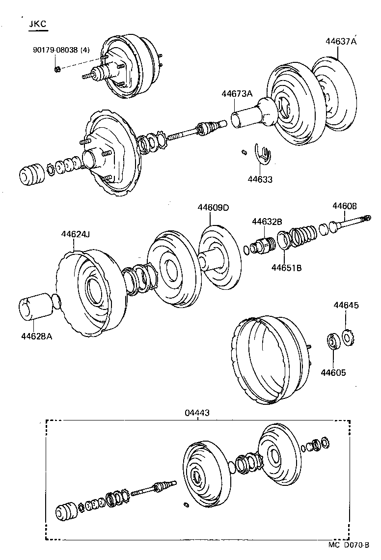 04443-27260 BOOSTER KIT, BRAKE product image