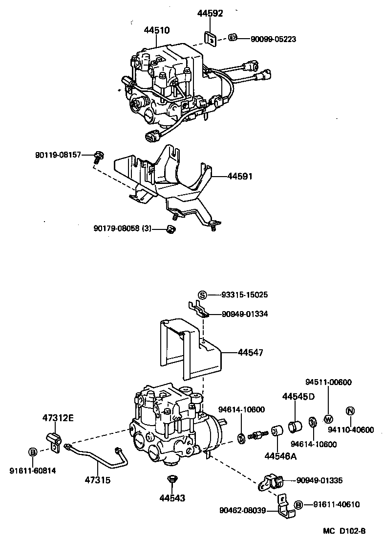 44510-14010 ACTUATOR ASSY, BRAKE product image