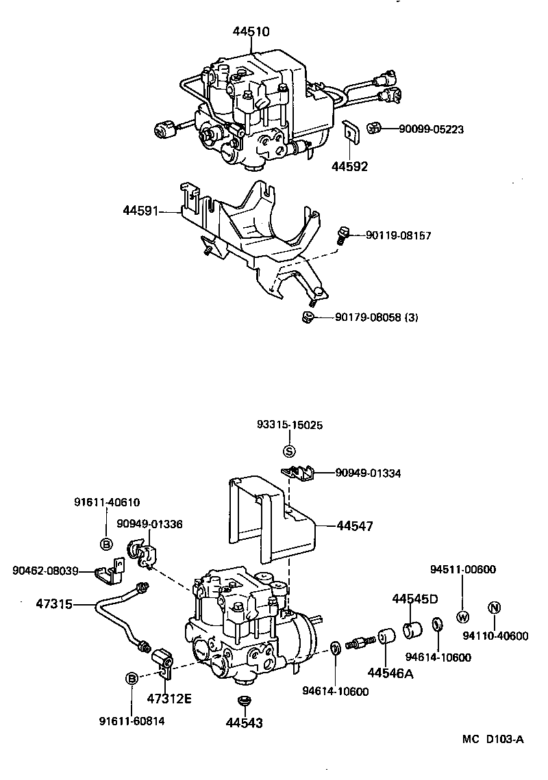 44510-14010 ACTUATOR ASSY, BRAKE product image