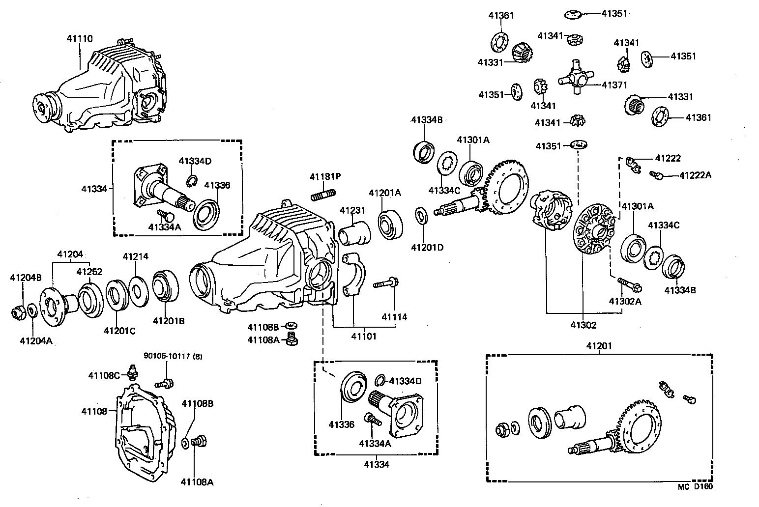 41181-14040 COVER SUB-ASSY, REAR DIFFERENTIAL CARRIER product image