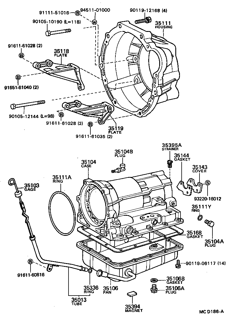 35111-24031 HOUSING, AUTOMATIC TRANSMISSION product image