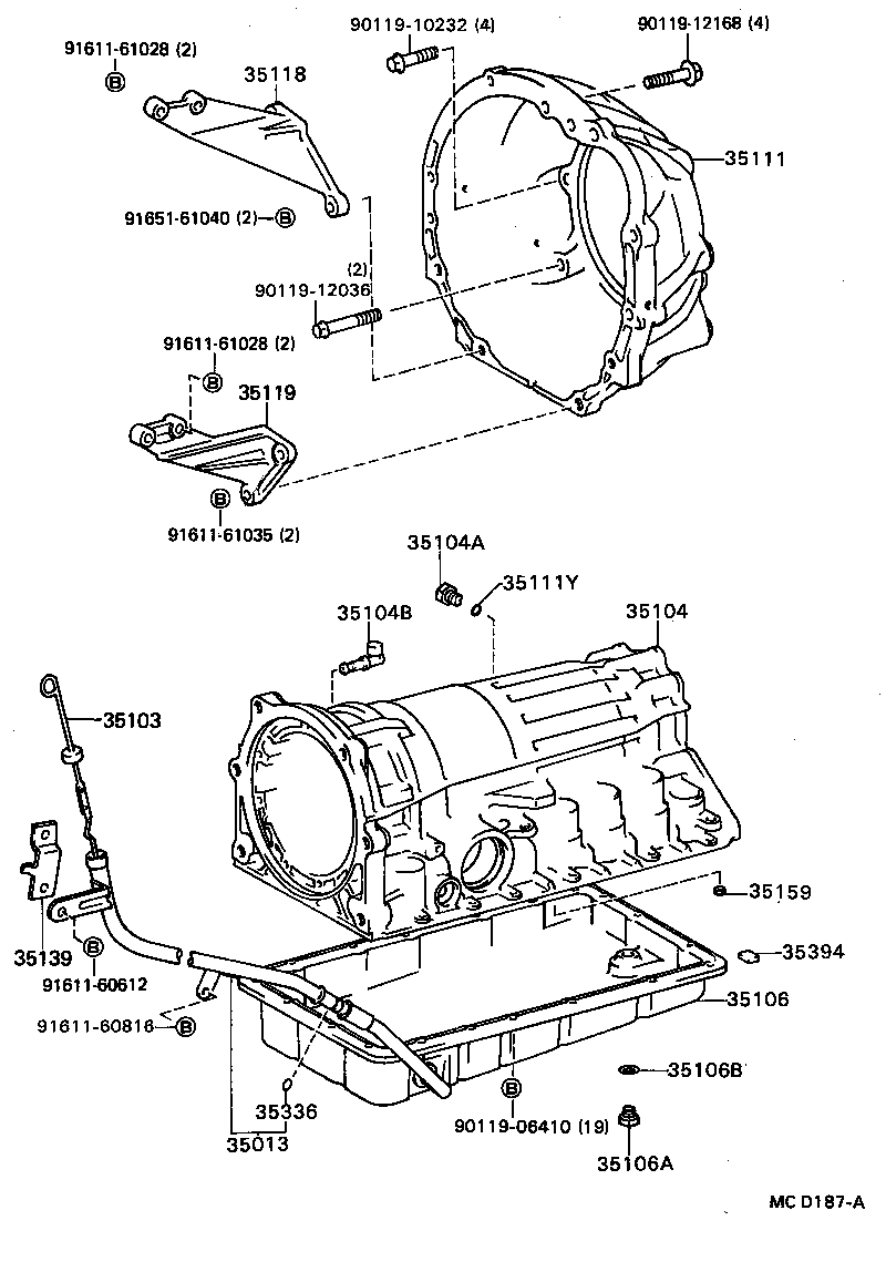 35111-24031 HOUSING, AUTOMATIC TRANSMISSION product image