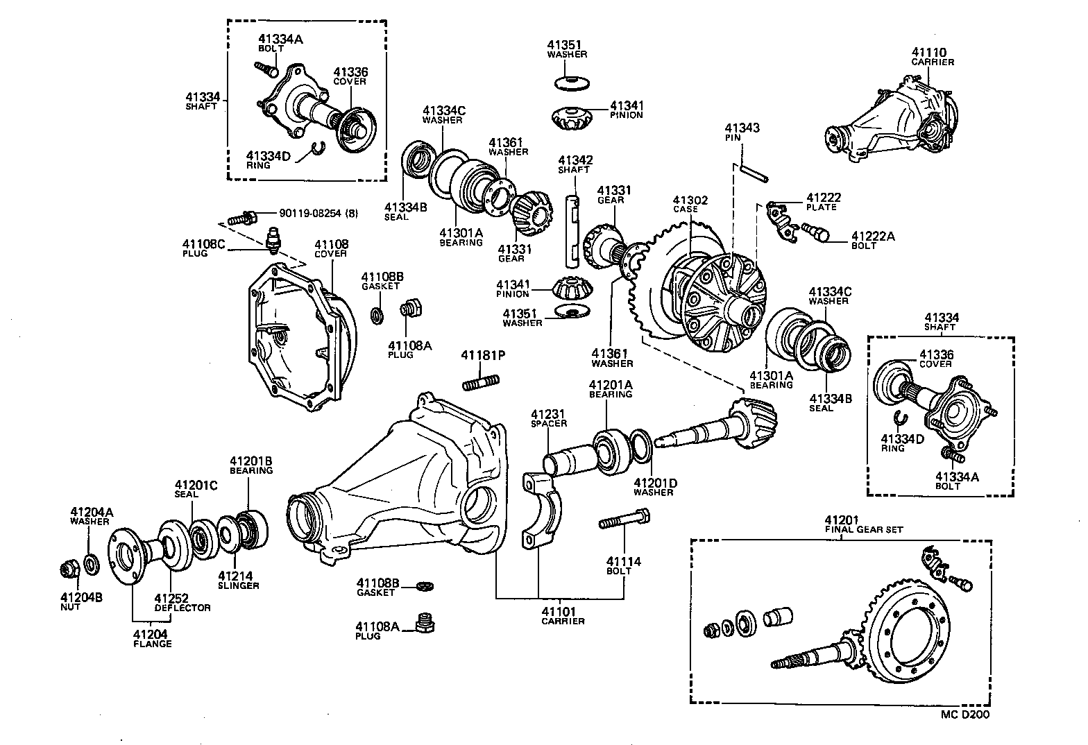 41181-14040 COVER SUB-ASSY, REAR DIFFERENTIAL CARRIER product image