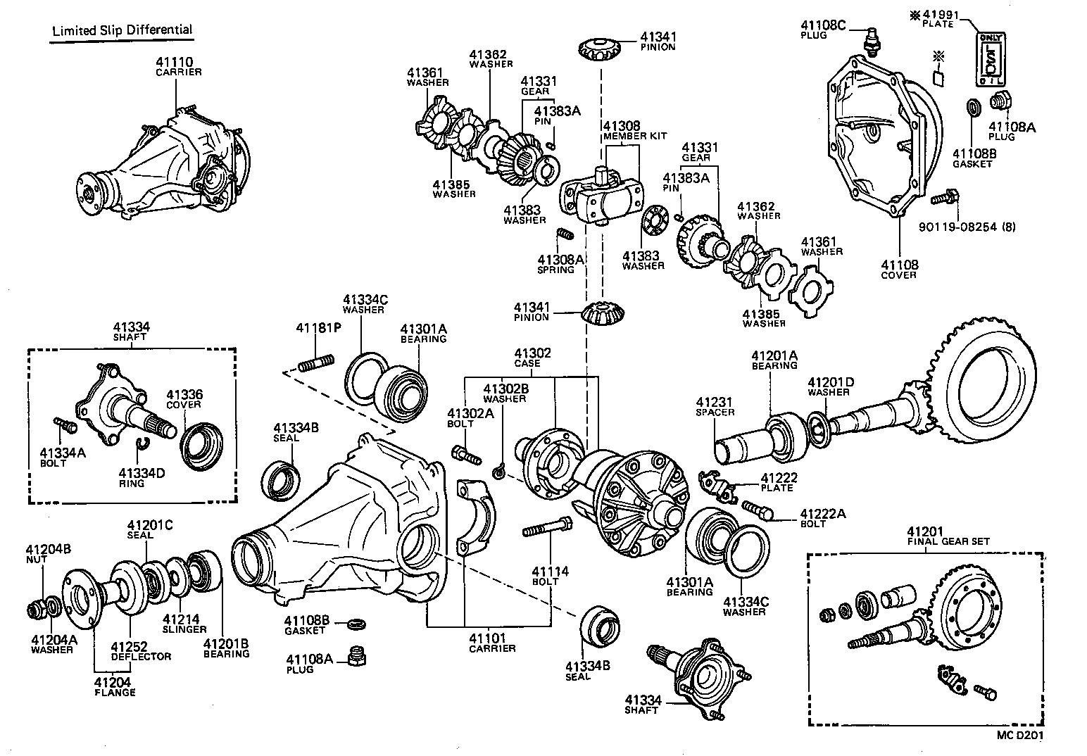 41181-14040 COVER SUB-ASSY, REAR DIFFERENTIAL CARRIER product image