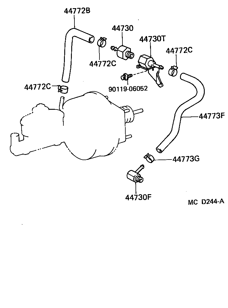 04443-10110 BOOSTER KIT, BRAKE product image