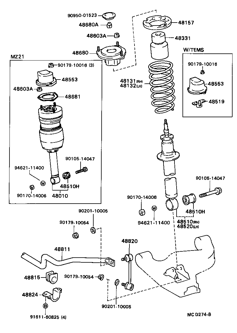 48131-24180 SPRING, FRONT COIL, RH product image