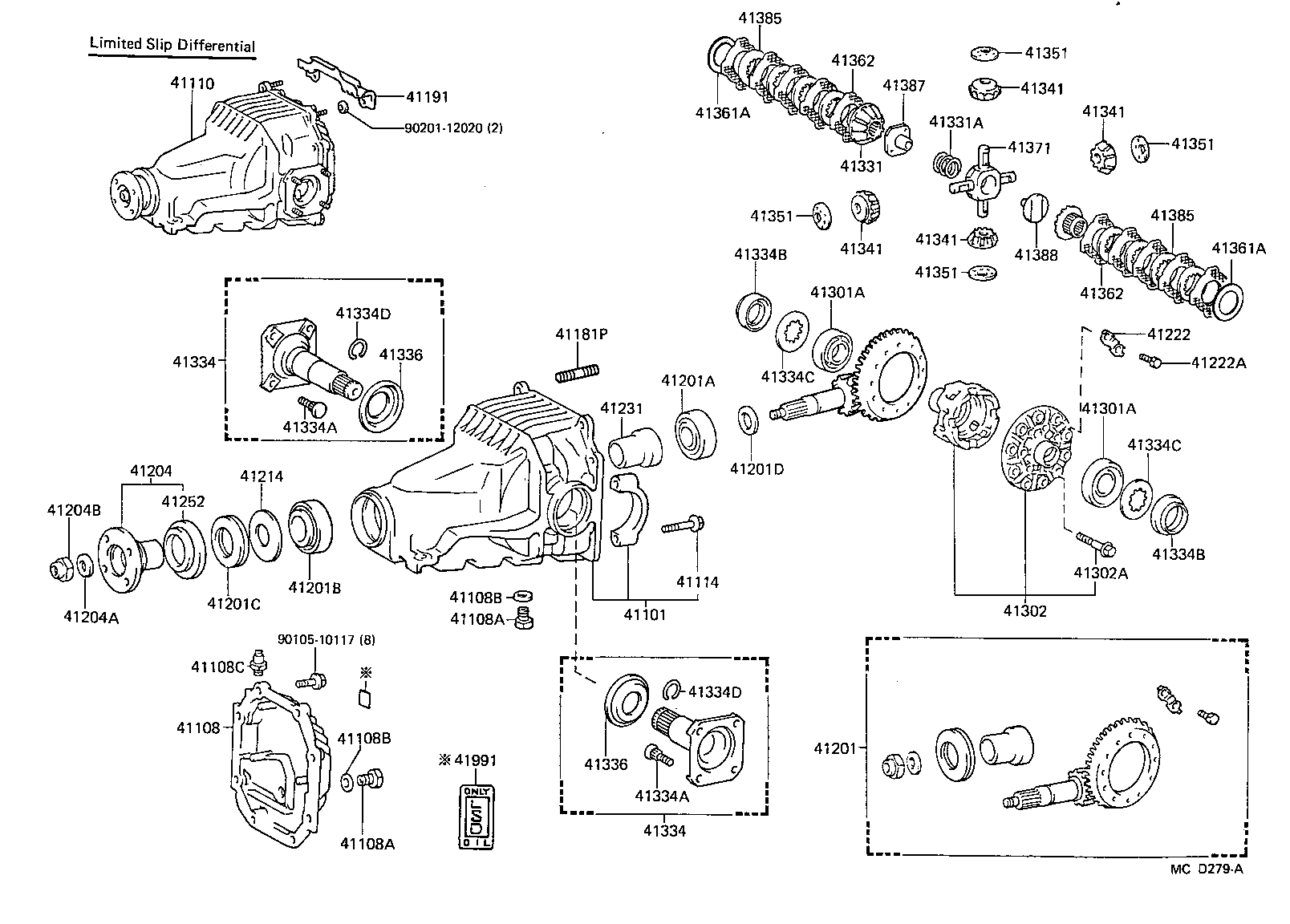 41222-35020 PLATE, REAR DIFFERENTIAL RING GEAR SET BOLT LOCK product image