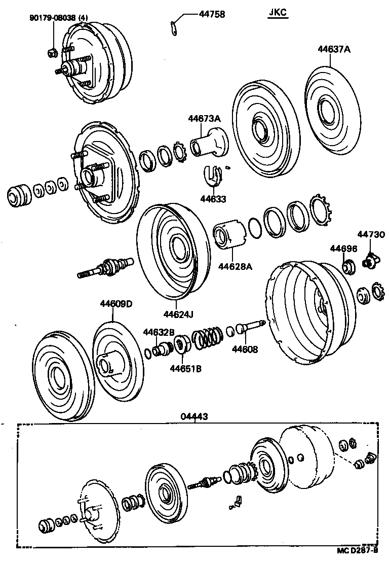 04443-28360 BOOSTER KIT, BRAKE product image