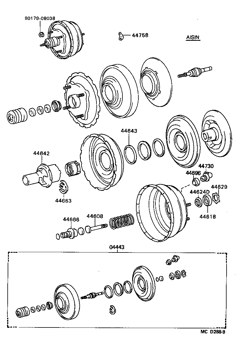 04443-28151 BOOSTER KIT, BRAKE product image