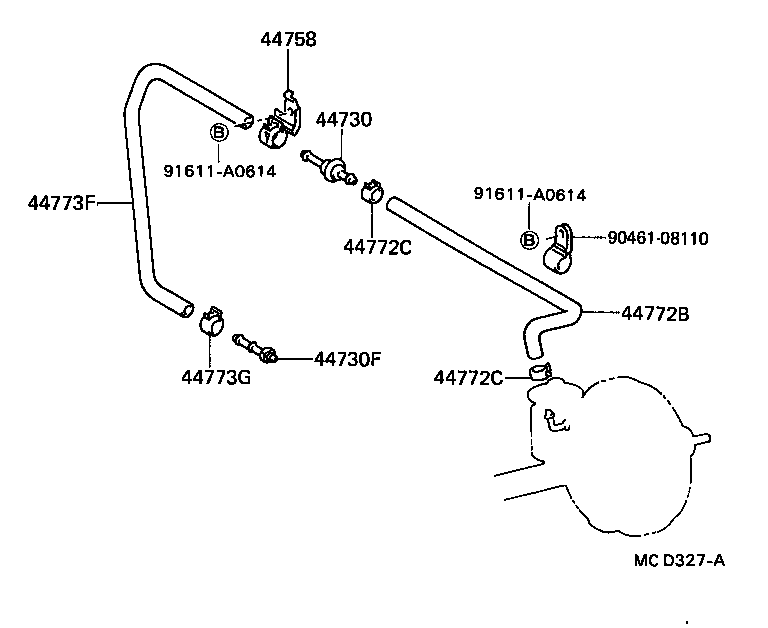 04443-35410 BOOSTER KIT, BRAKE product image