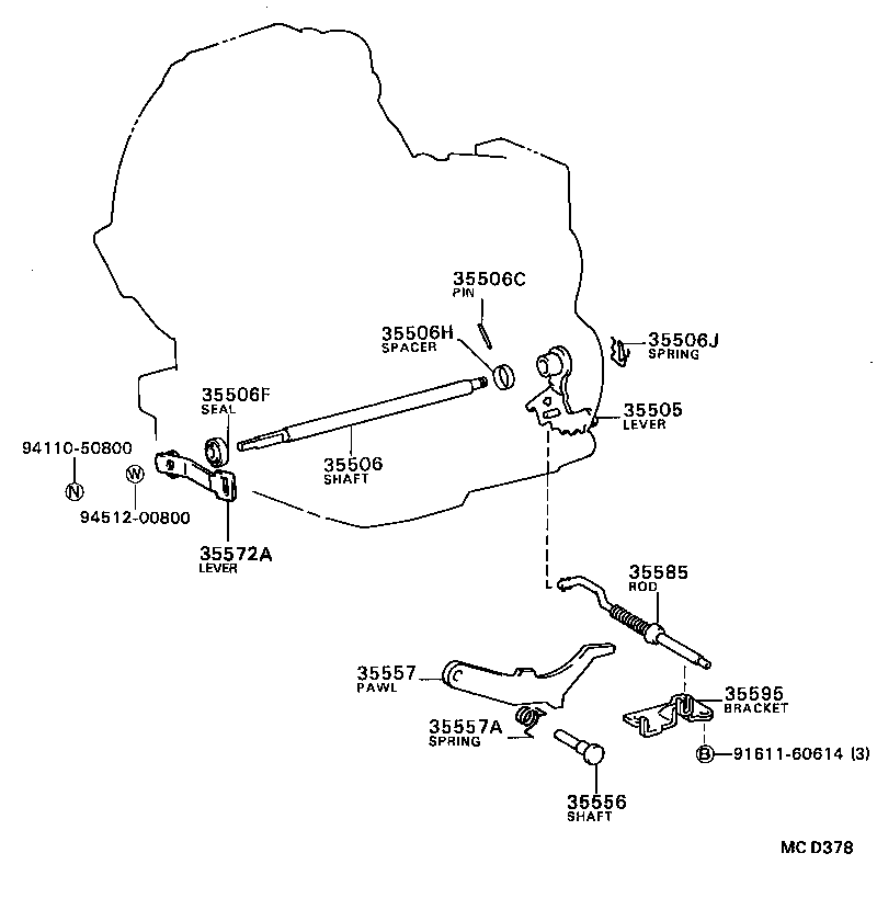 35520-16040 CABLE ASSY, THROTTLE product image