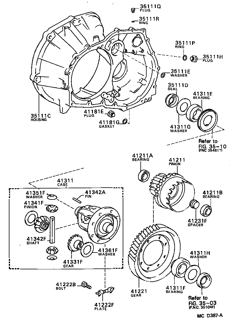 35105-10011 HOUSING, TRANSAXLE product image