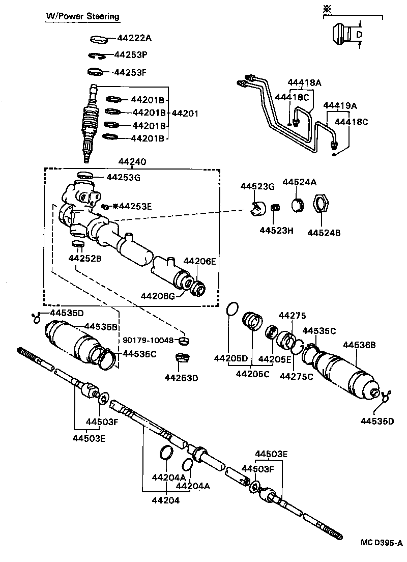44457-16010 BRACKET, TUBE SUPPORT, NO.1 product image