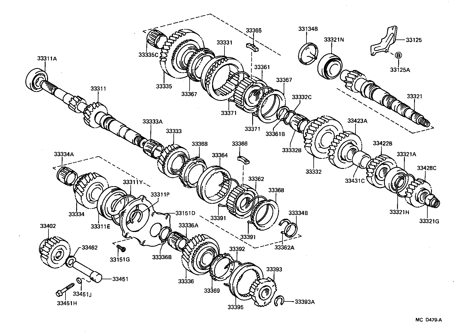 33033-17010 GEAR, 2ND product image