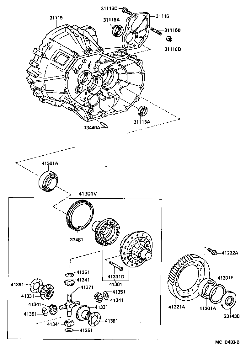 90311-40004 SEAL, OIL(FOR REAR TRANSAXLE CASE COVER) product image
