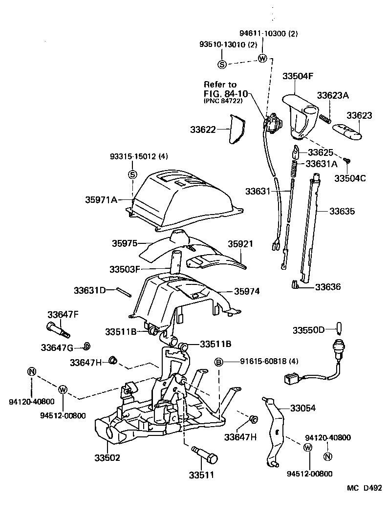 33504-01010-P8 KNOB SUB-ASSY, SHIFT LEVER product image