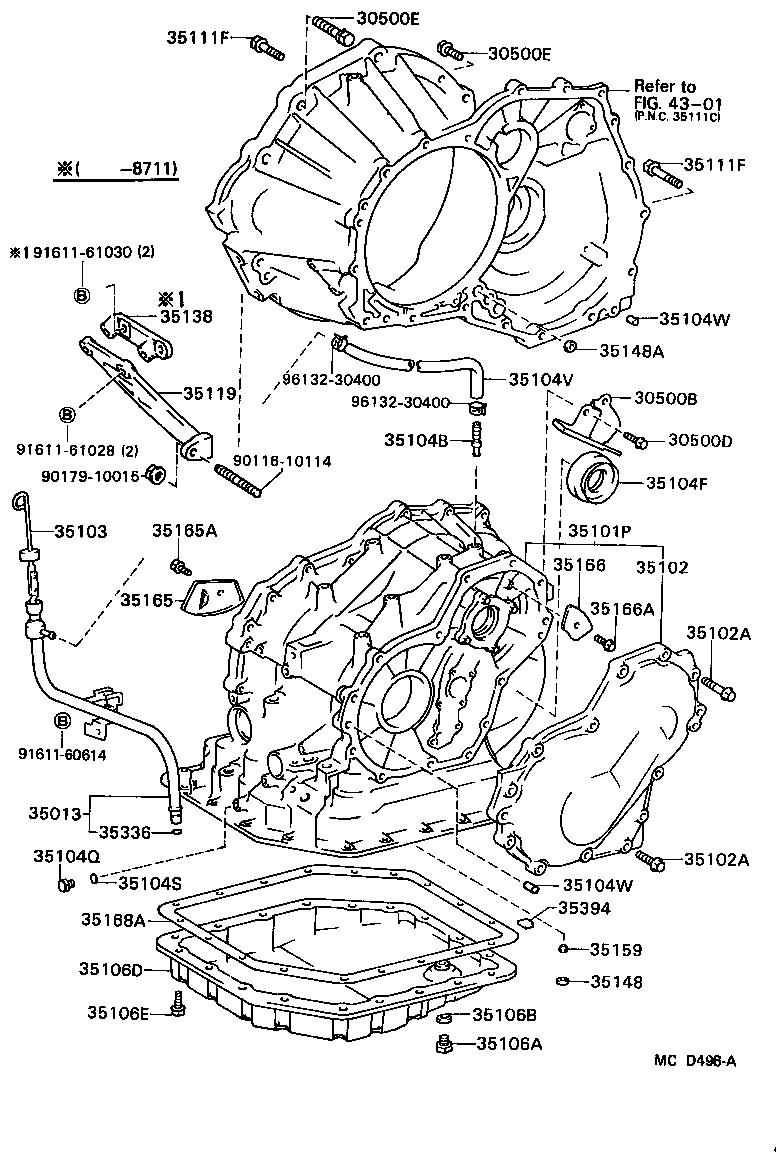 33117-01041 PROTECTOR, TRANSAXLE CASE product image